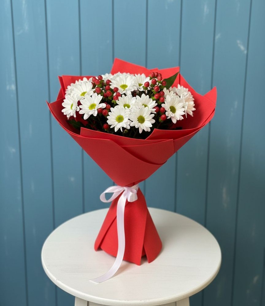 Букет цветов из: Хризантемы в Мотыгино