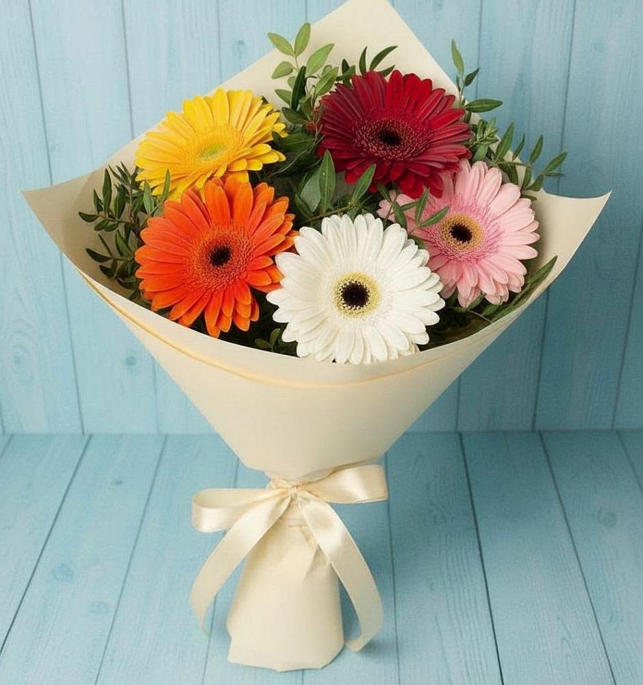 Букет цветов из: Герберы в Мотыгино
