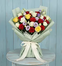 Букет цветов из:  Розы #REPLACE_PRED# Мотыгино
