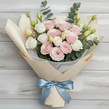 Букет цветов из:  Лизиантусы в Мотыгино