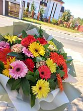 Букет цветов из:  Герберы #REPLACE_PRED# Мотыгино
