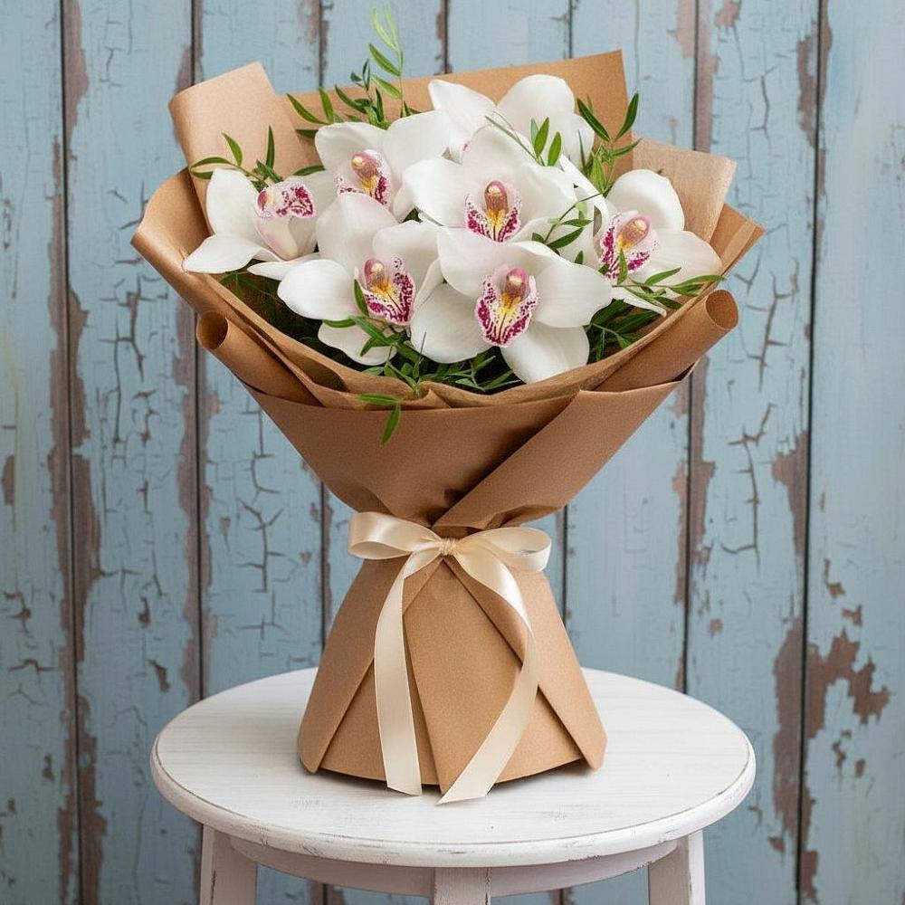 Букет цветов из: Орхидеи и Розы в Мотыгино