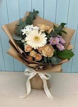 Букет цветов из:  Герберы и Хризантемы в Мотыгино