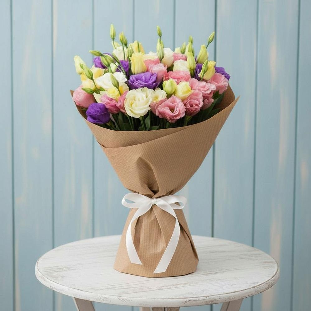 Букет цветов из: Лизиантусы в Мотыгино