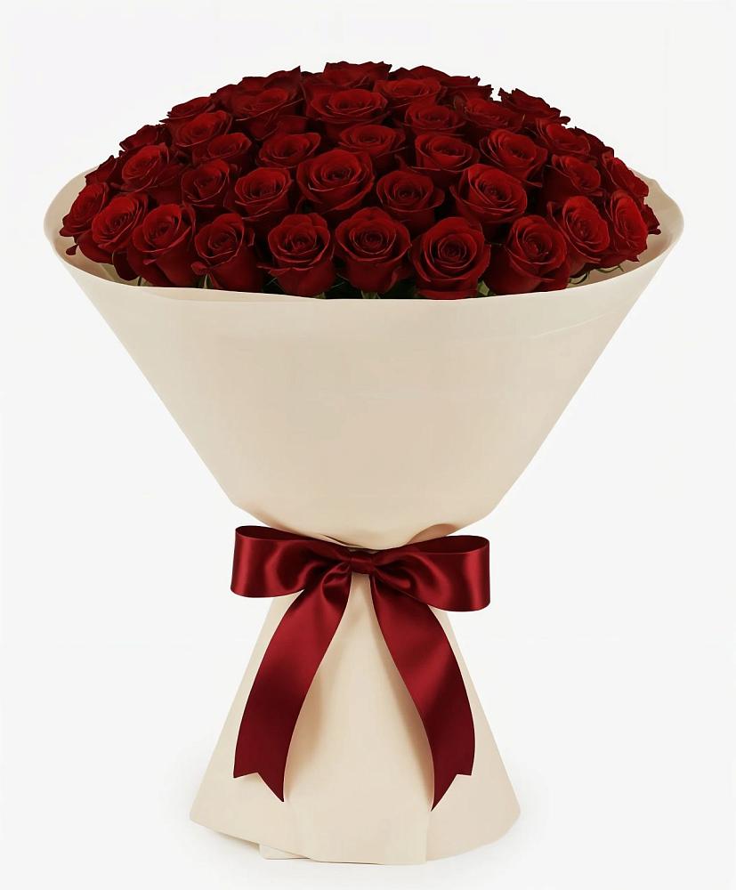 Букет 101 Бордовая роза Блэк Бакарра в Мотыгино