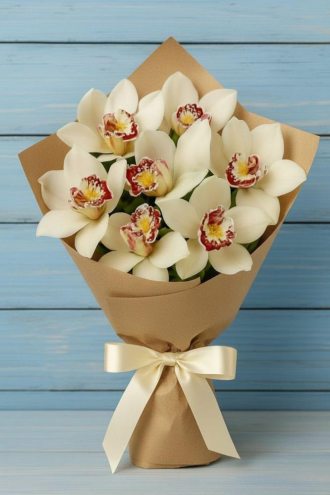 Букет цветов из: Орхидеи и Розы в Мотыгино