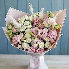 Букет цветов из:  Альстромерии и Розы #REPLACE_PRED# Мотыгино
