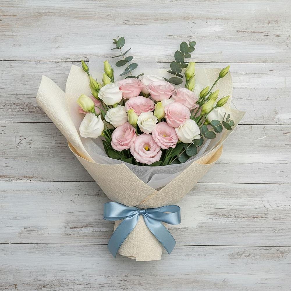 Букет цветов из: Лизиантусы в Мотыгино